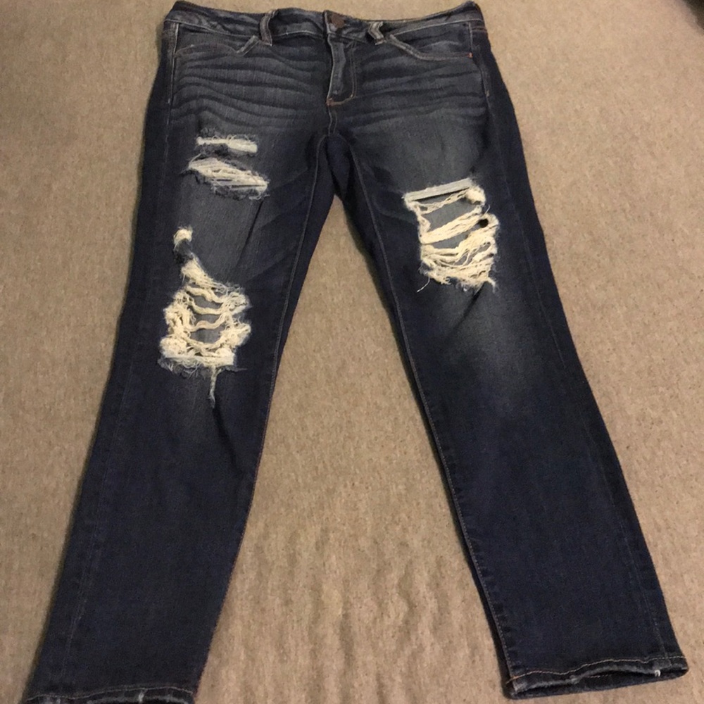 Ripped Denim Jeggings